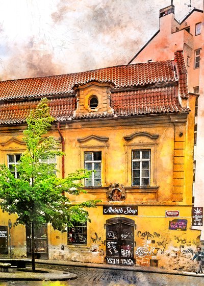 Den historiske absintbutikken av Justyna Jaszke