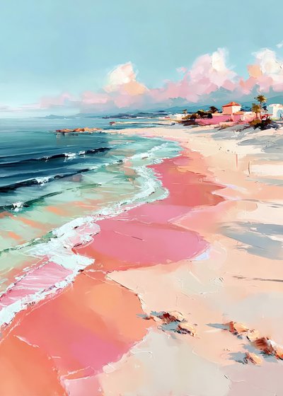Det rosa strandparadiset av Justyna Jaszke