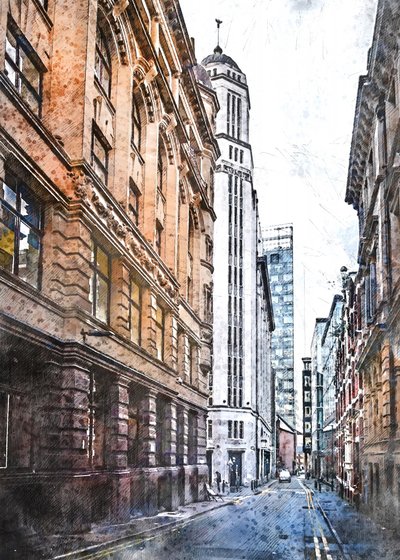 Utsikt over Tall City av Justyna Jaszke