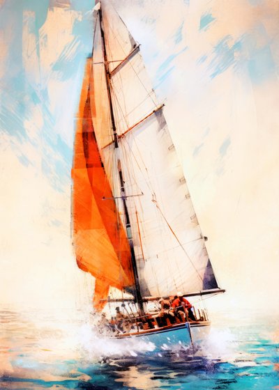 Spennende seiling på havet av Justyna Jaszke