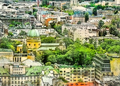 Akvarellkunst fra Warszawa, Polen (6) av Justyna Jaszke