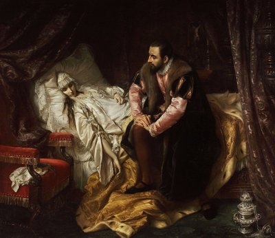 Barbara Radziwills død av Józef Simmler