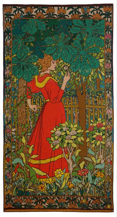 Dame i rødt av József Rippl Rónai