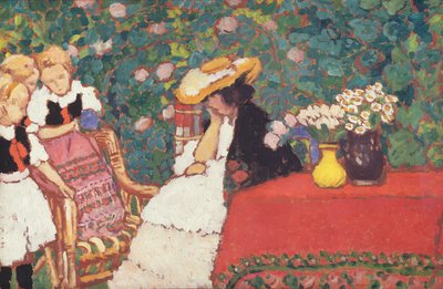 Kvinne med tre jenter, ca. 1909 av József Rippl Rónai