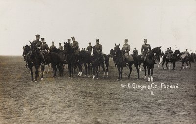 Album Jack Bosio - War Campaign 1917-1920: Militært oppdrag i Polen (Warszawa - Posen) mars-april 1919, et hestebatteri i Posen (Poznan), 03-041919 av K. Greger
