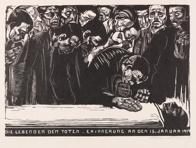 Minneark for Karl Liebknecht, 1920. av Käthe Kollwitz