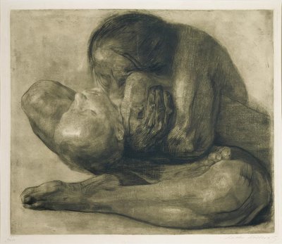 Kvinne med et dødt barn av Käthe Kollwitz