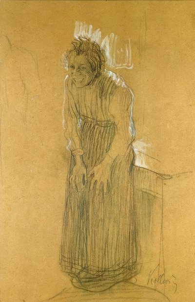 Leende kvinne av Käthe Kollwitz