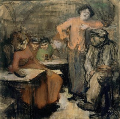 Parisisk kjeller av Käthe Kollwitz