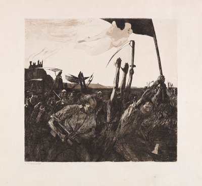 Opprør, 1899. av Käthe Kollwitz
