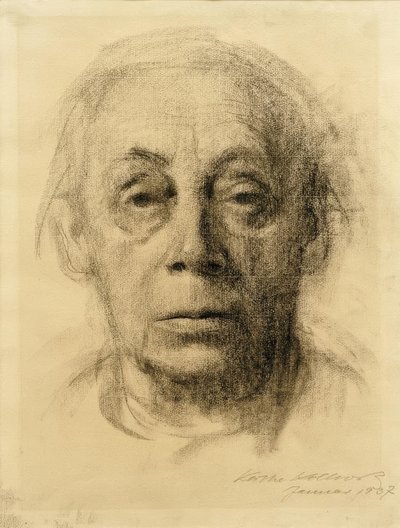 Selvfølelse og ansikt av Käthe Kollwitz