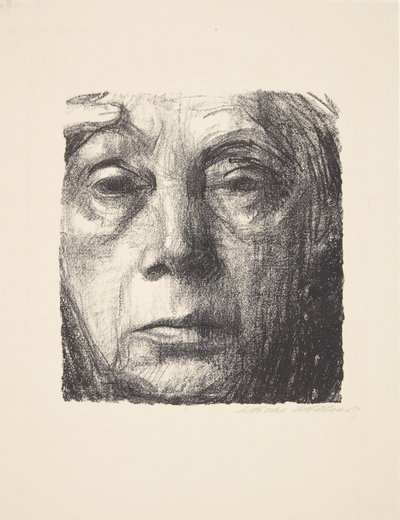 Selvportrett av Käthe Kollwitz
