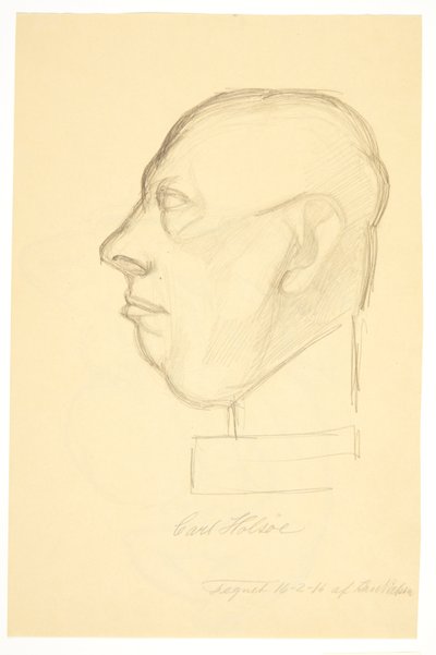 Portrett av maleren Carl Holsøe (1863-1935) av Kai Nielsen