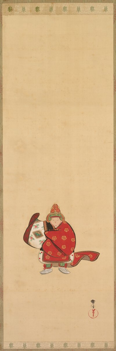 Bugaku-danser, sent på 1800- og 1900-tallet. av Kamisaka Sekka