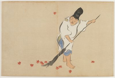 Flowers of a Hundred Worlds (Momoyogusa): Court Guard (Eishi) av Kamisaka Sekka