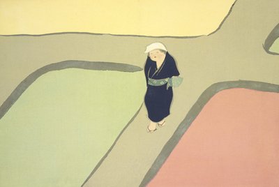 Vårfelt, fromomoyogusa av Kamisaka Sekka