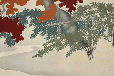 Maple fra Momoyogusa av Kamisaka Sekka
