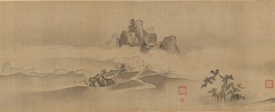 Landskap i Kina: Åtte utsikter over elvene Xiao og Xiang, 1600-1700-tallet. av Kanô Yôboku Tsunenobu