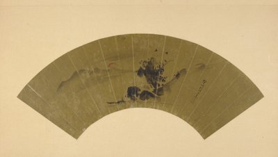 Elv og rød sol, Edo-perioden, tidlig på 1800-tallet. av Kano Isen