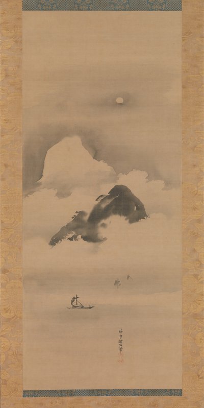 Landskap i måneskinn, etter 1662. av Kanō Tan’yū