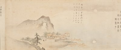 Åtte utsikt over elvene Xiao og Xiang, 1675. av Kano Toun