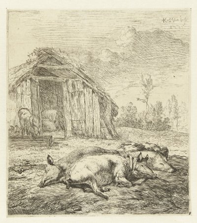 Tre griser for en bås Dyr (serietittel) av Karel Du Jardin