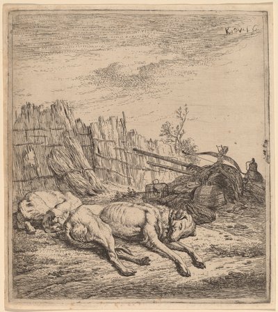 Jakthunder av Karel Dujardin