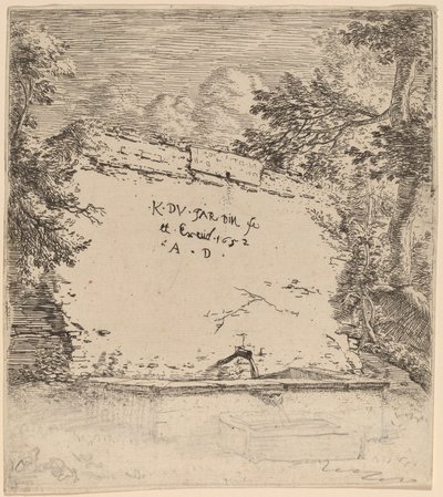 Tittelside med fontene av Karel Dujardin