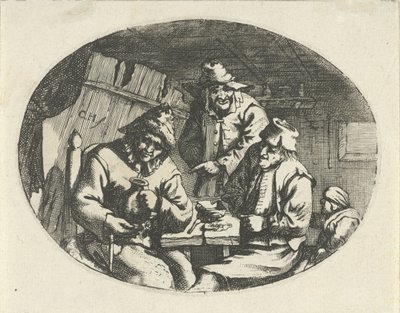 Bønder ved et bord av Karel Hagenbeek