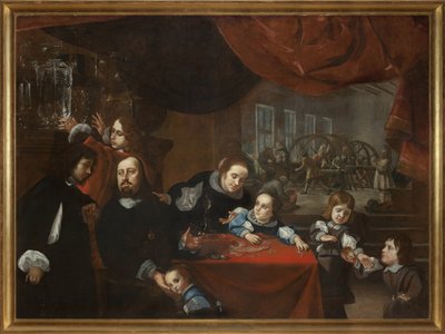 Dionysius Miseroni (1607-1661) og hans familie av Karel Škréta