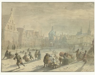 Galgevann i Leiden med isunderholdning av Karel Slabbaert