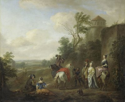 Et jaktparti av Karel van Falens