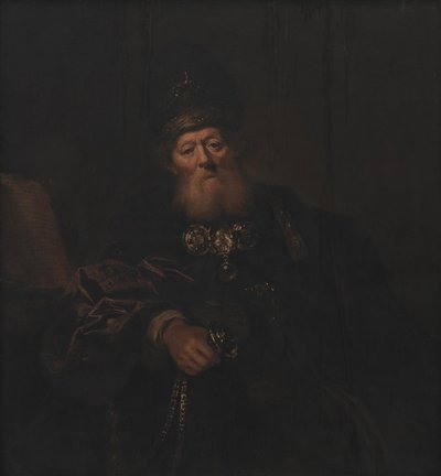 Aron som yppersteprest av Karel van III Mander