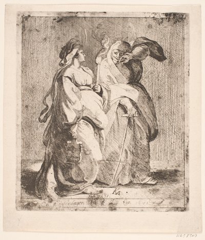 Judith med tjeneren sin av Karel van III Mander