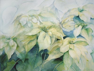 Hvit julestjerne (horisontal) av Karen Armitage