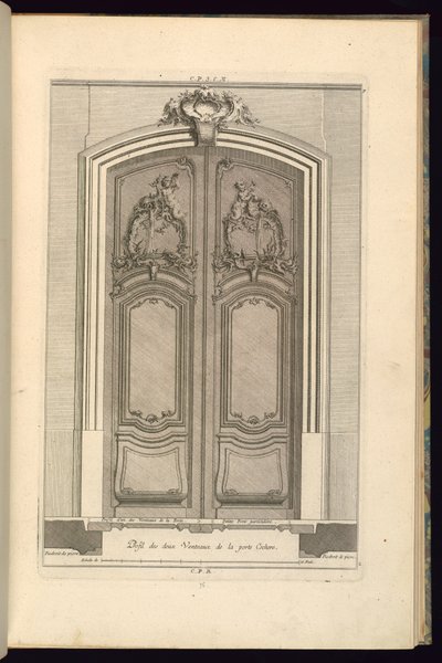 Høyde og plan for en portal av Karl Albert von Lespilliez