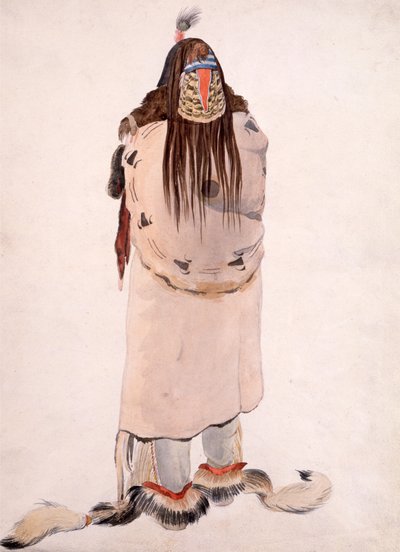 Awaschó-dichsas, Hidatsa-mannen av Karl Bodmer