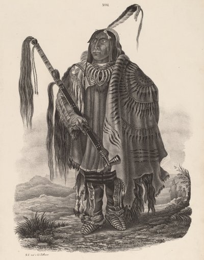 En Monitari-indianer, 1839. av Karl Bodmer