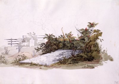 Brødrenes grav på Gnadenhutten av Karl Bodmer