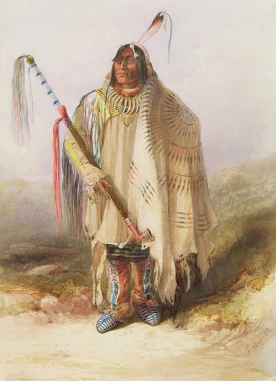 Pehriska-Ruhpa, Hidatsa-kriger av Karl Bodmer