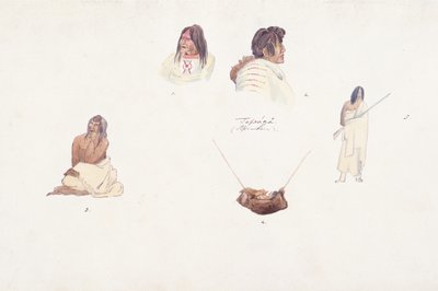 Uidentifiserte figurer av Karl Bodmer