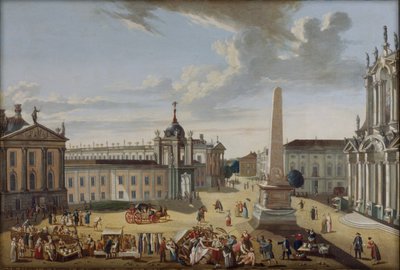 Alter Markt Potsdam - Utsikt over Schlossstraße av Karl Christian Wilhelm Baron
