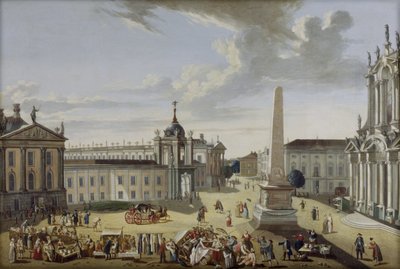 Alter Markt Potsdam - Utsikt over Schlossstraße av Karl Christian Wilhelm Baron