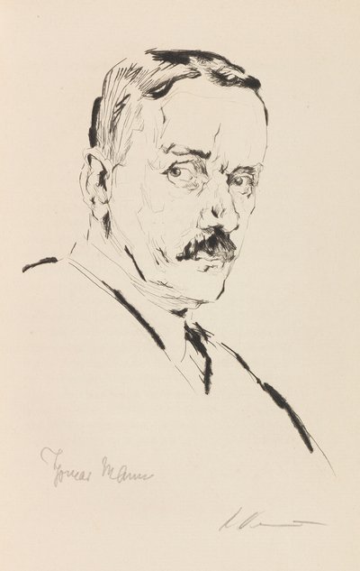 Portrett av Thomas Mann 1875-1955, 1924. av Karl Dannemann