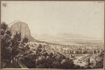«Utsikt over Partinico-dalen på Sicilia» av Karl Friedrich Schinkel
