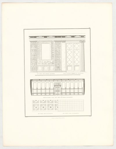 Utsikter over slottet Krzescowice, blad 52 i serien «Samling av arkitektoniske utkast» av Karl Friedrich Schinkel