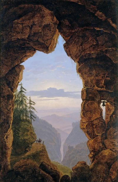 Gate in the Rocks, 1818. av Karl Friedrich Schinkel