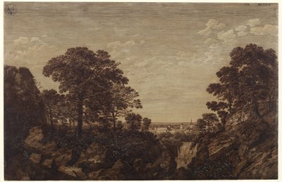 Landskap nær Tivoli av Karl Friedrich Schinkel