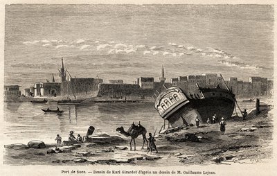 Havnen i Suez av Karl Girardet