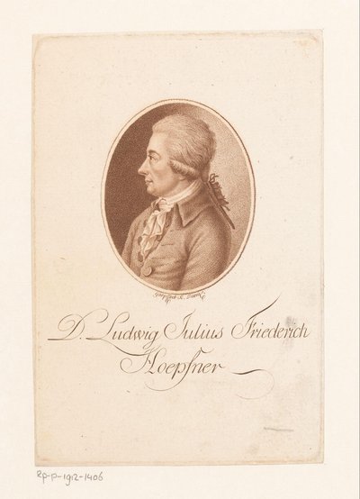 Portrett av Ludwig Hopfner av Karl Goepfert
